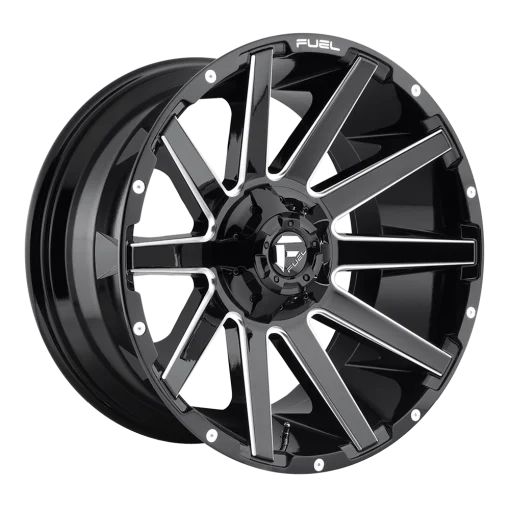 Fuel Rims D615 CONTRA GLOSS BLACK MILLED