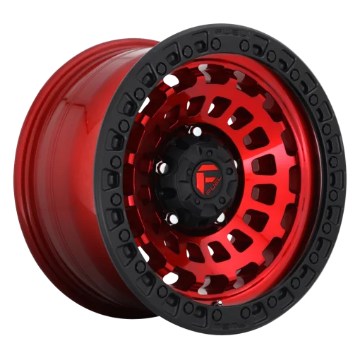 Fuel Rims D632 ZEPHYR CANDY RED BLACK BEAD RING