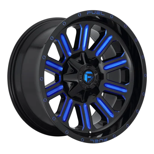 Fuel Rims D646 HARDLINE GLOSS BLACK BLUE TINTED CLEAR