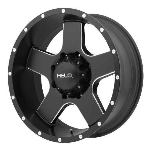HELO Rims HE886 Satin Black With Milled Spokes and Flange