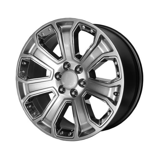 OE Creations Rims PR113 HYPER SILVER DARK WITH CHROME ACCENTS