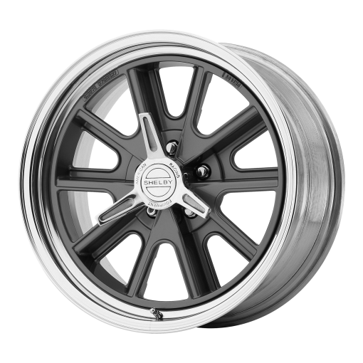 American Racing Rims VN427 SHELBY COBRA TWO-PIECE MAG GRAY CENTER POLISHED BARREL
