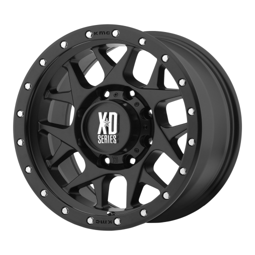 XD Series Rims XD127 BULLY SATIN BLACK WITH REINFORCING RING