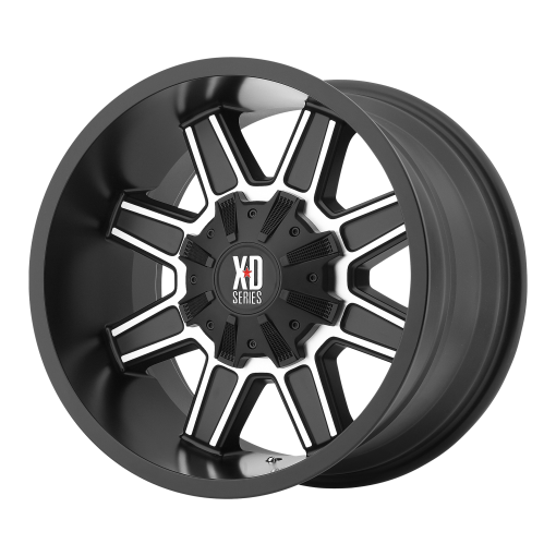 XD Series Rims XD823 TRAP SATIN BLACK WITH MACHINED FACE