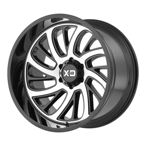XD Series Rims XD826 SURGE GLOSS BLACK WITH MACHINED FACE