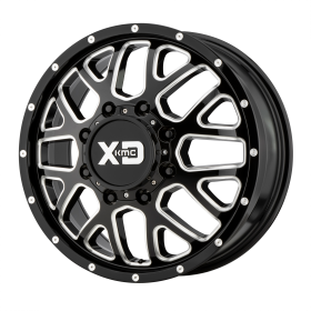 XD843 GRENADE DUALLY GLOSS BLACK MILLED - FRONT