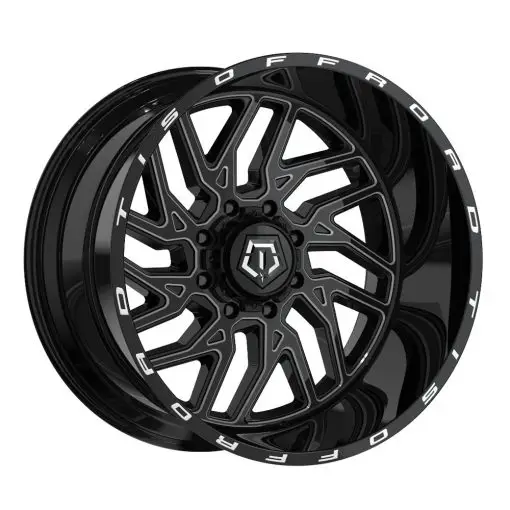 TIS Rims 544BM GLOSS BLACK WITH CNC MILLED ACCENTS