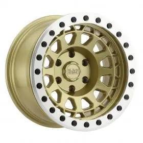 PRIMM BEADLOCK MATTE GOLD W/MACHINED RING AND BLACK BOLTS