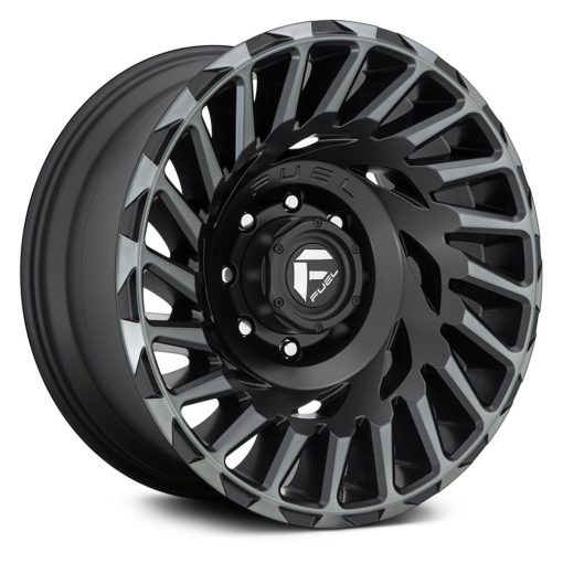 Fuel Rims D683 CYCLONE MATTE MACHINED DOUBLE DARK TINT