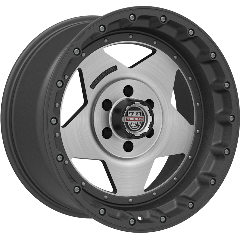 A211371: 20x10 8x180 -24 Offset Centerline Rims 832GM RT-1 Brushed Gunmetal