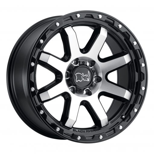 Black Rhino Rims COYOTE GLOSS BLACK W/MACHINED FACE AND STAINLESS BOLTS