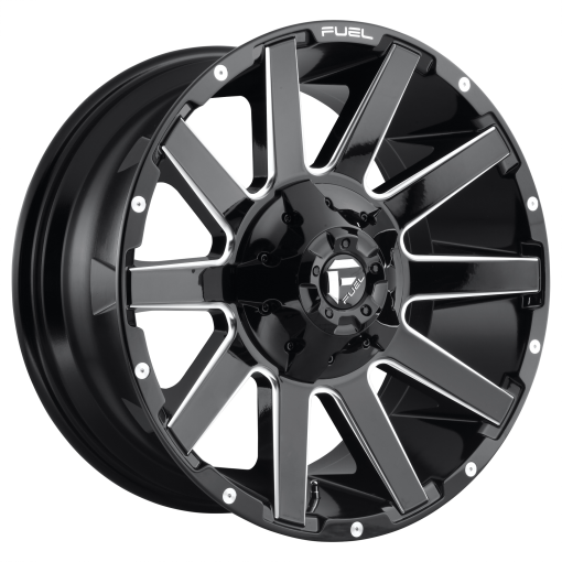 Fuel Rims D615 CONTRA GLOSS BLACK MILLED