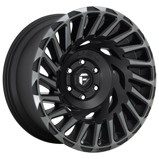 Fuel Rims D683 CYCLONE MATTE MACHINED DOUBLE DARK TINT