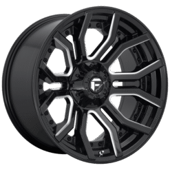 Fuel D711 RAGE GLOSS BLACK MILLED