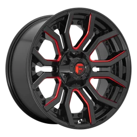 D712 RAGE GLOSS BLACK RED TINTED CLEAR