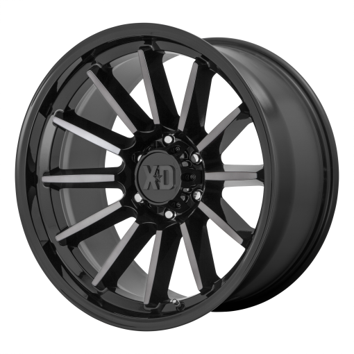 XD Series Rims XD855 GLOSS BLACK MACHINED WITH GRAY TINT