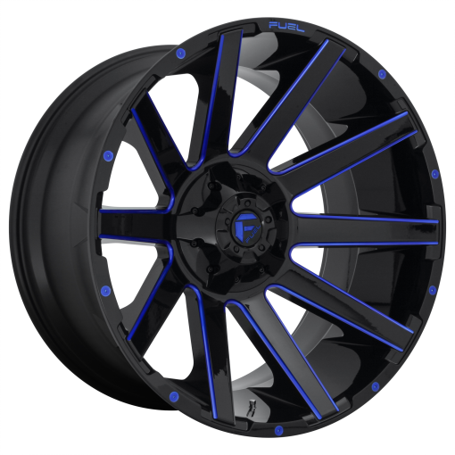 Fuel Rims D644 CONTRA GLOSS BLACK BLUE TINTED CLEAR