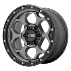 KMC KM541 DIRTY HARRY SATIN GRAY WITH BLACK LIP