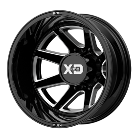 XD845 PIKE DUALLY GLOSS BLACK MILLED - REAR