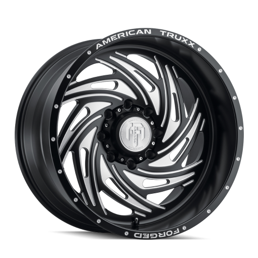 American Truxx Rims TWISTED MATTE BLACK MILLED