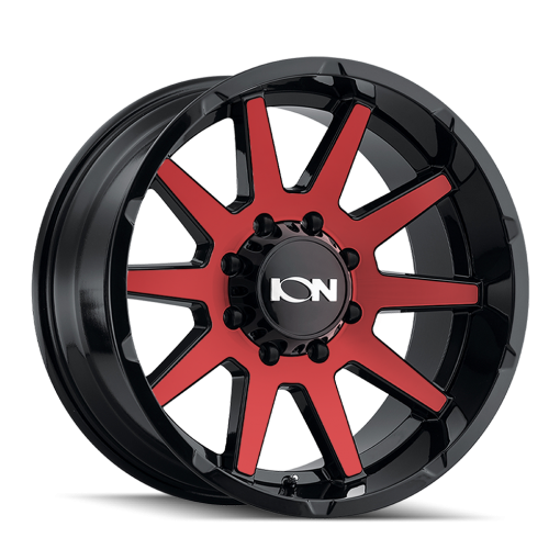ION Rims 143 GLOSS BLACK RED MACHINED