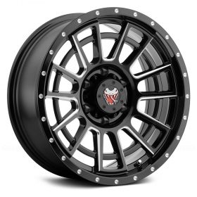 594MB M22 MATTE BLACK WITH BALL-CUT MACHINED SPOKE ACCENTS