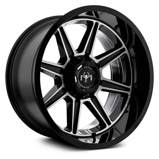 Motiv Offroad Rims 428MB BALAST GLOSS BLACK WITH MACHINED FACE ACCENTS