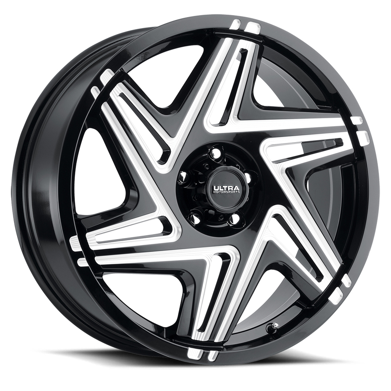 Ultra Hammer Rims A253479: 20x8 6x120 35 Offset Ultra 263BM SINISTER GLOSS BLACK W/MILLED ...