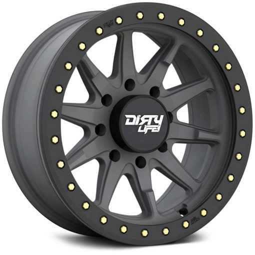 Dirty Life Rims DT-2 MATTE GUNMETAL W/SIMULATED RING
