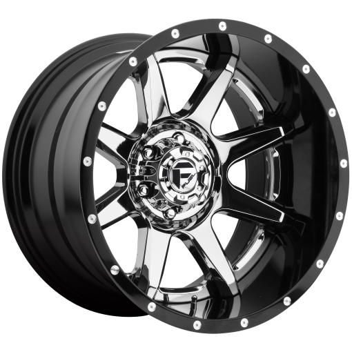Fuel Rims D247 RAMPAGE CHROME PLATED GLOSS BLACK LIP