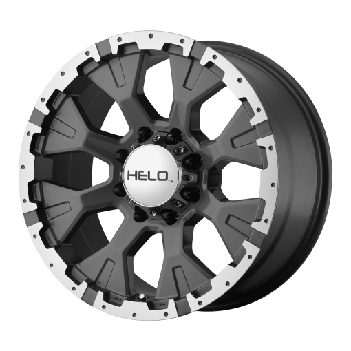 HELO Rims HE878 Dark Silver With Machined Flange