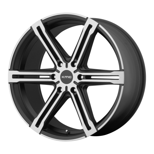 KMC Rims KM686 FACTION Satin Black With Machined Face And Register