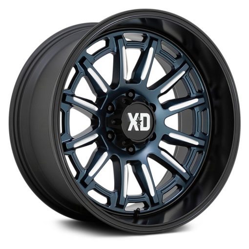 XD Series Rims XD865 PHOENIX Metallic Blue Milled With Black Lip