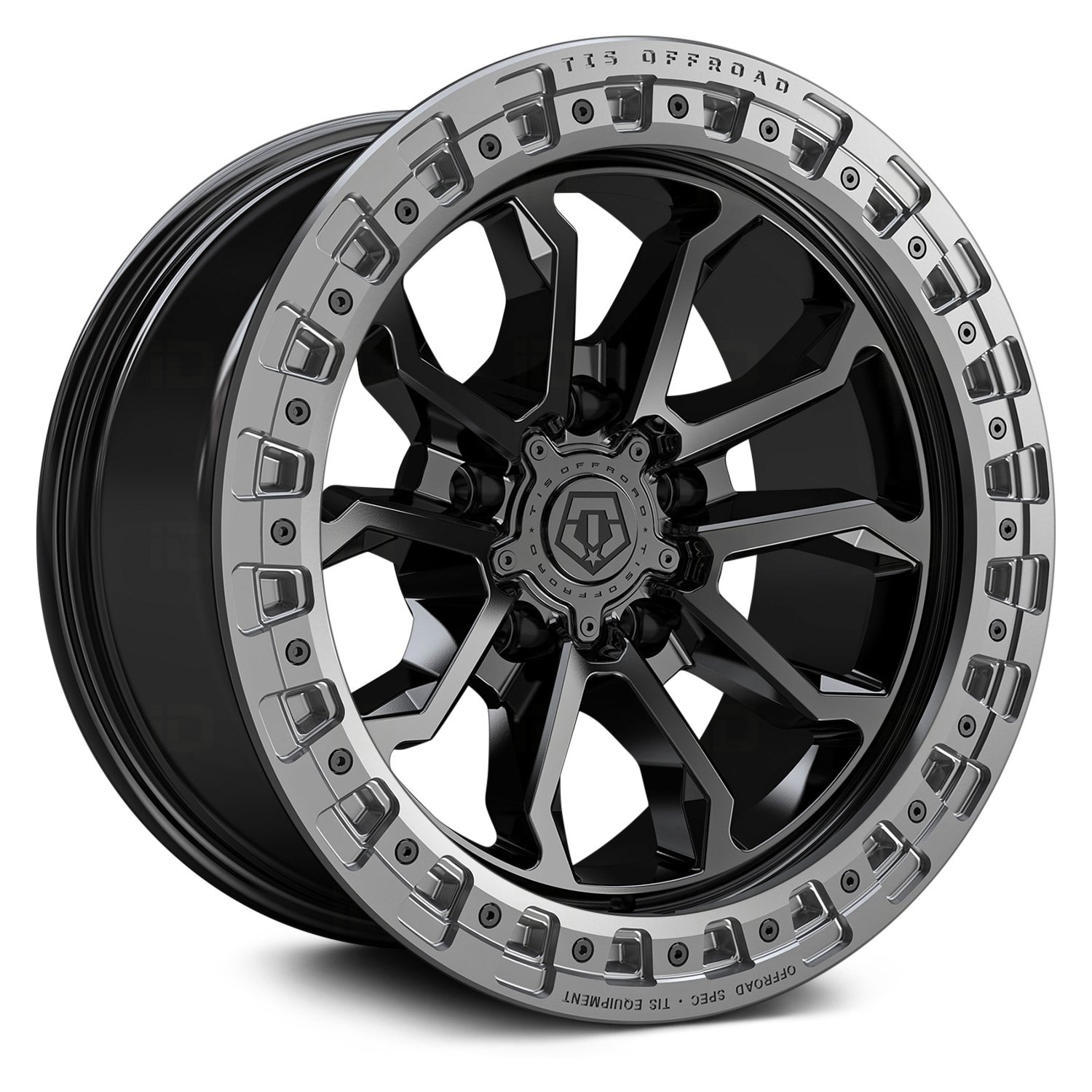 A261501: 20x10 8x170 -19 Offset TIS 556BA SATIN BLACK WITH CAST ...