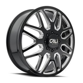 INVADER DUALLY GLOSS BLACK/MILLED SPOKES