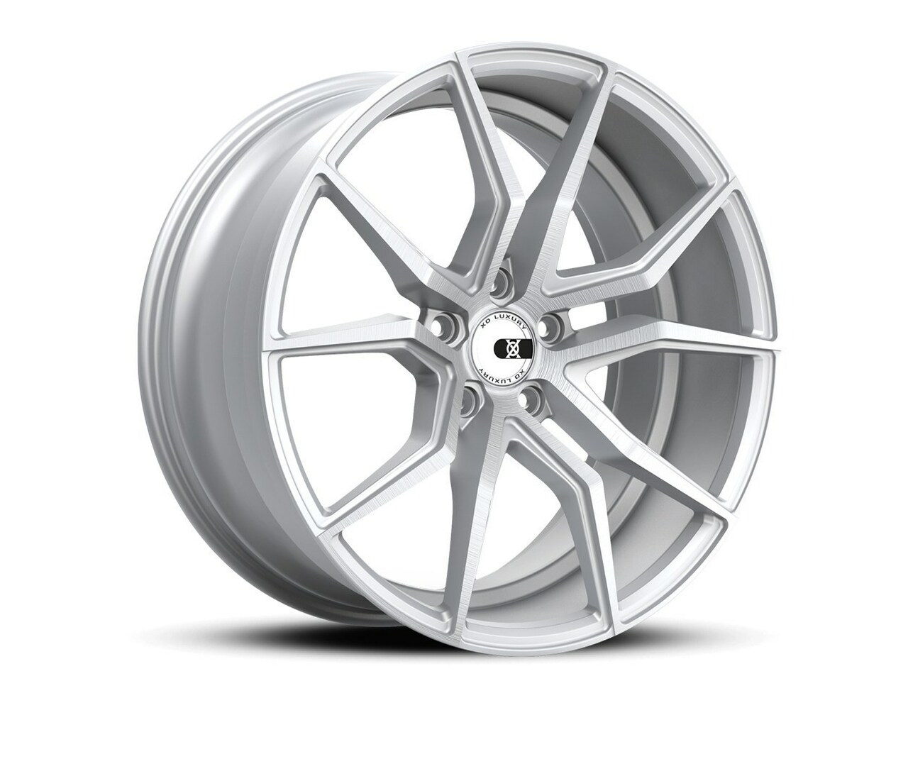 V Silver Rims 2085VER455130S71: 20x8.5 5x130 45 Offset XO Luxury Rims VERONA MATTE SILVER