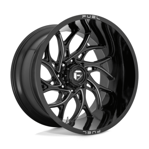 Fuel Line Rims D74122205647: 22x12 5x150 -44 Offset Fuel Rims D741 RUNNER GLOSS BLACK ...