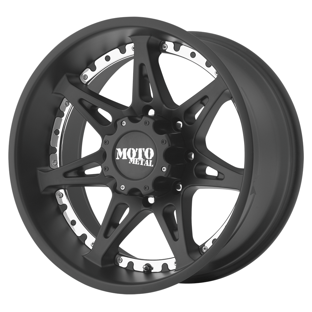 Moto Matte Rims MO96121050724N: 20x10 5x127 -24 Offset Moto Metal MO961 SATIN BLACK