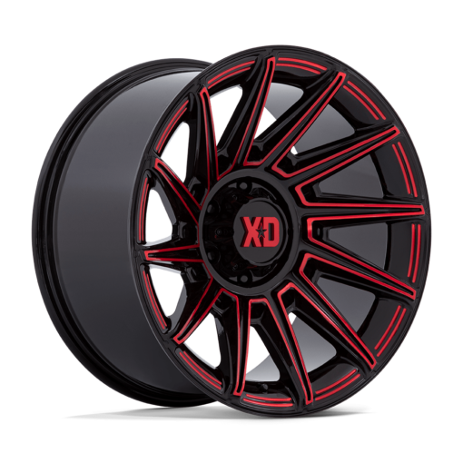 XD Series Rims XD867 SPECTER GLOSS BLACK WITH RED TINT
