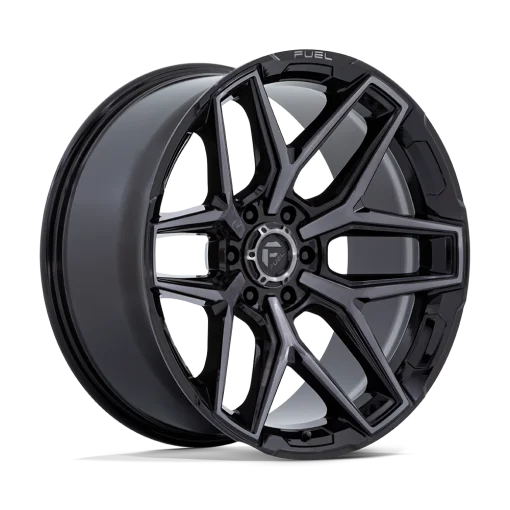Fuel Rims FC854 FLUX GLOSS BLACK BRUSHED FACE WITH GRAY TINT