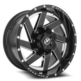XF Off-Road Rims XF-205 GLOSS BLACK MILLED