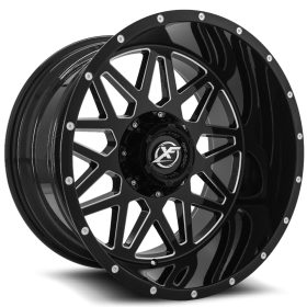 XF Off-Road Rims XF-211 GLOSS BLACK MILLED