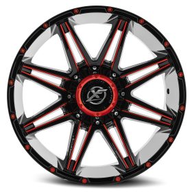 XF-220 Gloss Black & Red MIlled