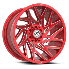 XF Off-Road Rims XF-229 Anodized Red & Milled