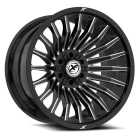 XF Off-Road Rims XF-231 GLOSS BLACK MILLED