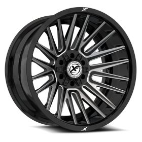 XF Off-Road Rims XF-234 GLOSS BLACK MILLED