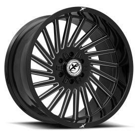 XF Off-Road Rims XF-239 GLOSS BLACK MILLED