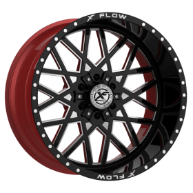 XFX Flow Rims XFX-307 Gloss Black & Milled With Red Inner