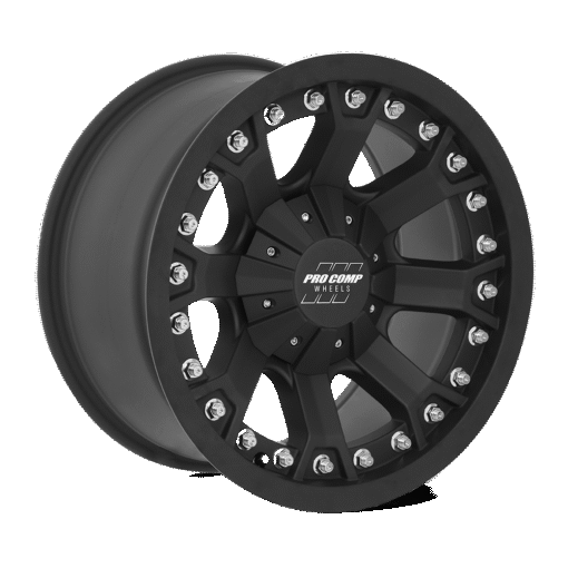 PXA7033-7905: 17x9 5x127 -6 Offset PRO COMP RIMS PA33 GRID FLAT BLACK
