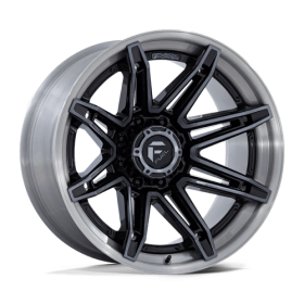 Fuel Rims FC401 BRAWL GLOSS BLACK WITH BRUSHED GRAY TINT FACE & LIP